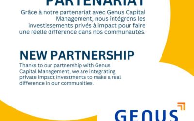 Nouveau partenariat avec Genus Capital Management