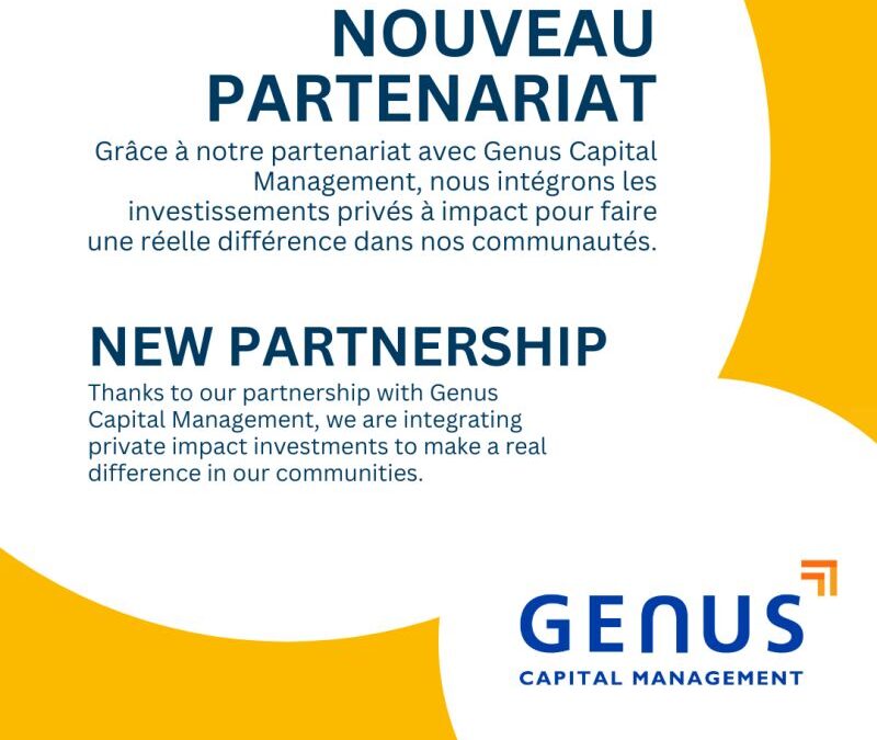 Nouveau partenariat avec Genus Capital Management