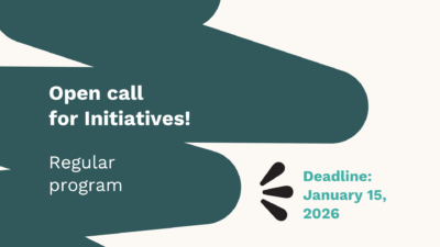 Header for the Open call for initiative 2026
